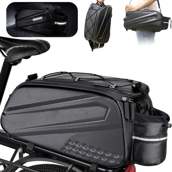 IBETTERTEC - Fietstas - Bagagedrager Tas - Fietstas voor Bagagedrager - 100% Waterdicht & Reflecterend - Met Draaghandvat en Schouderriem - Duurzaam Ontwerp van Merkloos