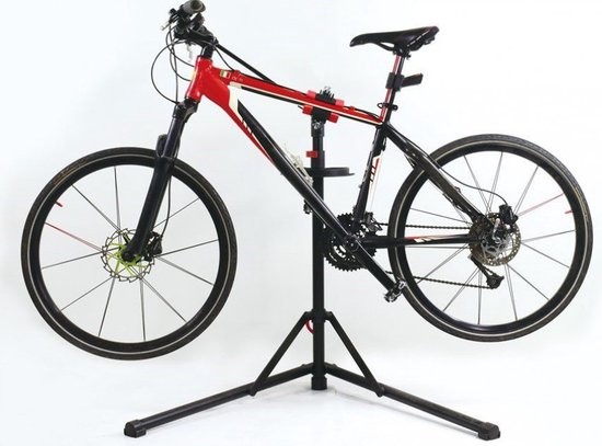 IceToolz Opvouwbare fietsreparatiestandaard - 360° draaibaar - Verstelbare hoogte - Inclusief draagtas van Merkloos