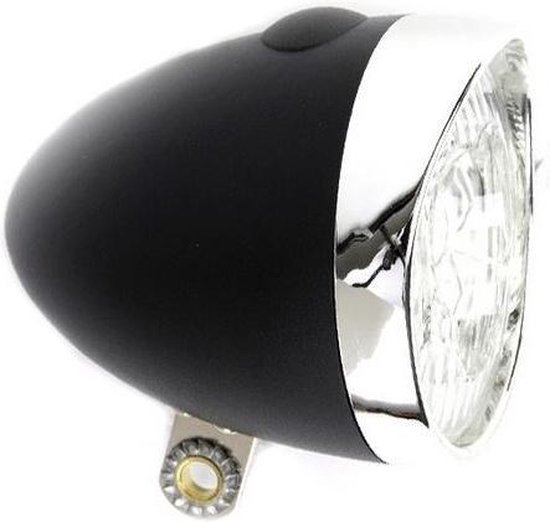 Ikzi Light Koplamp Retro Led Zwart Batterij