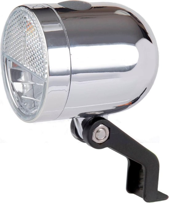 Ikzi Nero Retro - Koplamp - Led - Batterij - Chroom