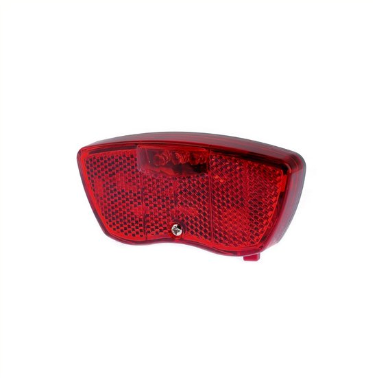 Ikzilight Achterlicht drager Junior - 3x LED - Reflector - Standlicht - Zichtbaar tot 700 meter - Rood