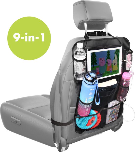 iMoshion 9-in-1 Autostoel Organizer met Tablet Houder - Auto Organizer voor Kinderen - Auto Accessories - Universeel van iMoshion