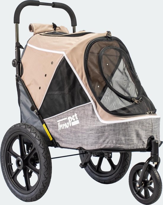 InnoPet Sporty Evolution - Hondenfietskar - Latte - 84x66x98cm van InnoPet