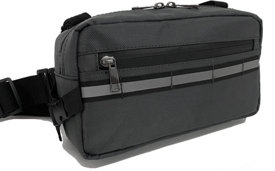 INTER™ Stuurtas Fiets - Frametas Fiets - Schoudertas - Heuptas - Handtas - Waterafstotend - Reflecterend - Zwart van INTER™