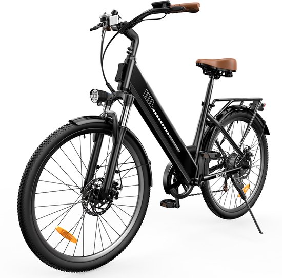 iScooter UcityS Volwassen elektrische fiets - 36V13Ah Accu - 26 inch - Max. snelheid 25 km/u - 80km actieradius - zwart