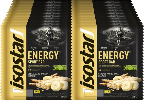 Isostar Energy - Energiereep - Ontbijtgranen & Banaan 20 x 120 gr