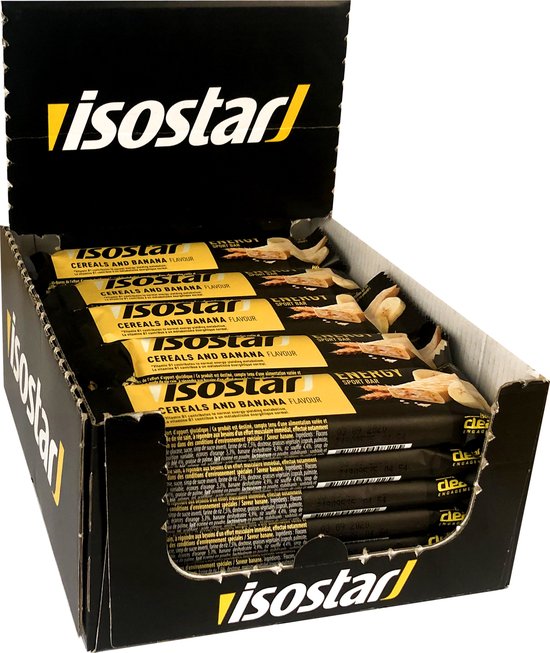 Isostar Sportrepen - Energiereep voor duursport - Ontbijtgranen & Banaan - 30 x 40 gr van Merkloos