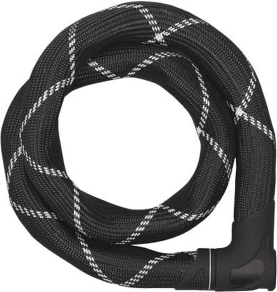 Iven Chain 8210 kettingslot - fietsslot van gehard staal - met kunstvezelcoating - veiligheidsniveau 10 - 85 cm - zwart van Iven Chain