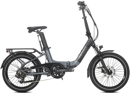 JOBOBIKE Ace Pro - Elektrische Fiets - 20 inch - 250W motor - Actieradius tot 80 km - 7 versnellingen - Hydraulische schijfremmen - 540Wh accu - Zwart