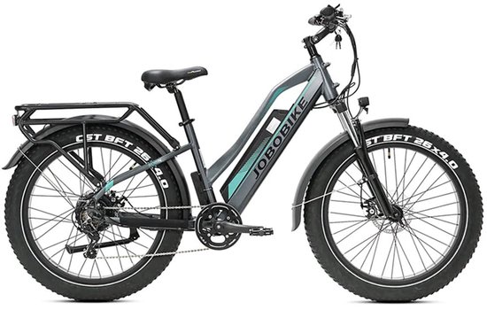 JOBOBIKE Robin ST - Elektrische Fatbike - Grijs-Groen