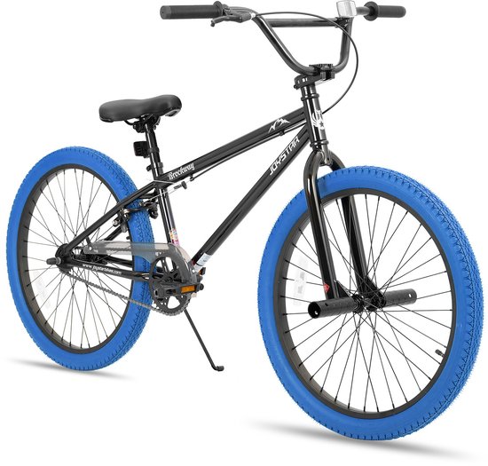 Joystar Brockway BMX-fiets - 24 inch - Handrem - Remmen - Achter V-brake - Pegs - Blauw - Geschikt voor buitenactiviteiten in de lente