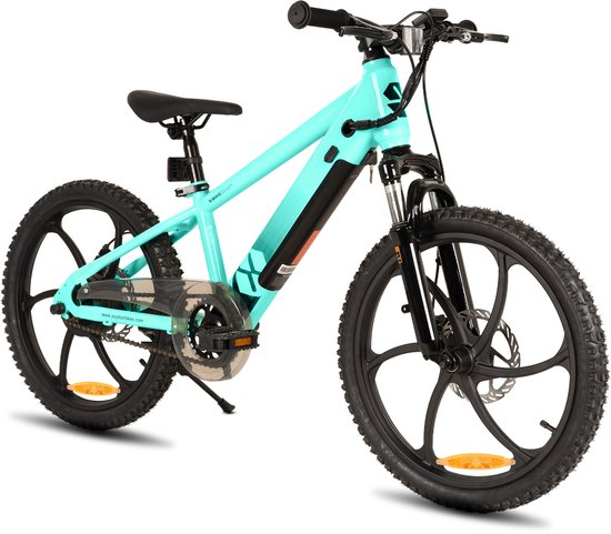 JOYSTAR Elektrische Fiets E-Bike – 20 Inch – Voor Kinderen/Tieners – 250W Motor – 1 Versnelling – Bladwiel – Mechanische Schijfremmen – Groente van Merkloos