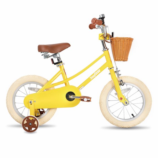 Joystar Fantasy Kinderfiets voor Meisjes - 16 Inch - Mand - Zijwieltjes - Bel - Handrem - Geel van JOYSTAR