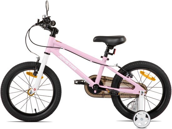 JOYSTAR Lomand Kinderfiets met Zijwieltjes - Jongens & Meisjes - 16 Inch - Geschikt voor 3 t/m 11 Jaar