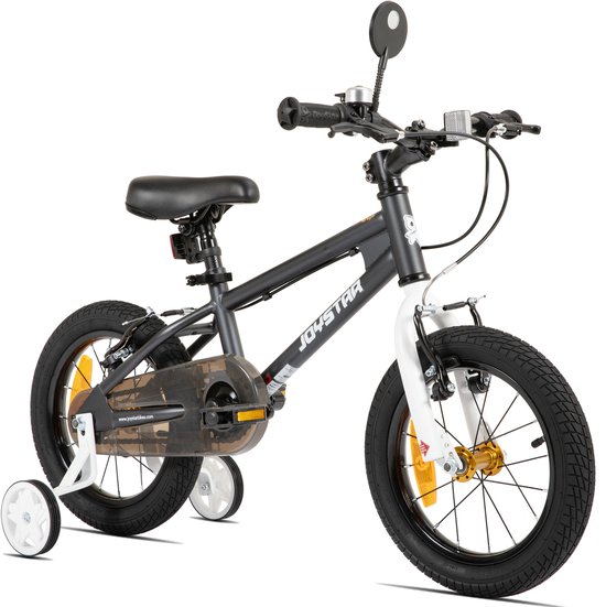 JOYSTAR Lomand Kinderfiets met Zijwieltjes - Jongens & Meisjes - 18 Inch - Geschikt voor 3 t/m 11 Jaar