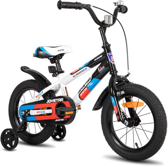JOYSTAR New Berry Kinderfiets - 16 Inch - Voor Jongens & Meisjes (4-7 Jaar) - Inclusief Zijwieltjes - Wit - Geschikt voor buitenactiviteiten in de lente van JOYSTAR