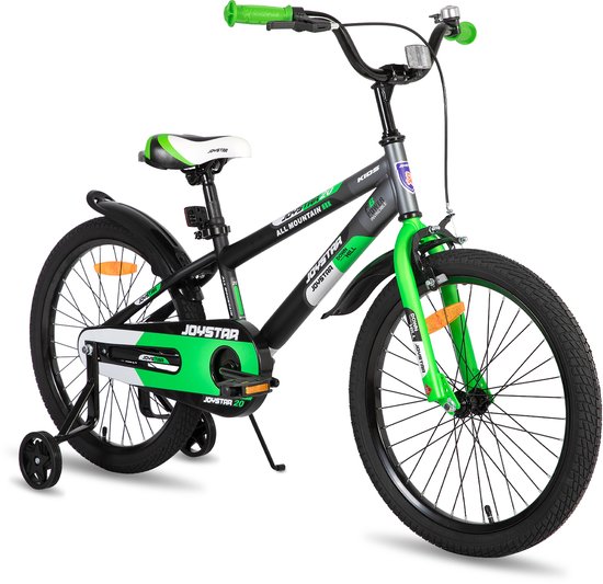 JOYSTAR New Berry Kinderfiets - 20 Inch - Voor Jongens & Meisjes (7-13 Jaar) - Inclusief Zijwieltjes - Groen van Merkloos