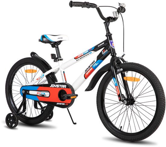 JOYSTAR New Berry Kinderfiets - 20 Inch - Voor Jongens & Meisjes (7-13 Jaar) - Inclusief Zijwieltjes - Wit van Merkloos