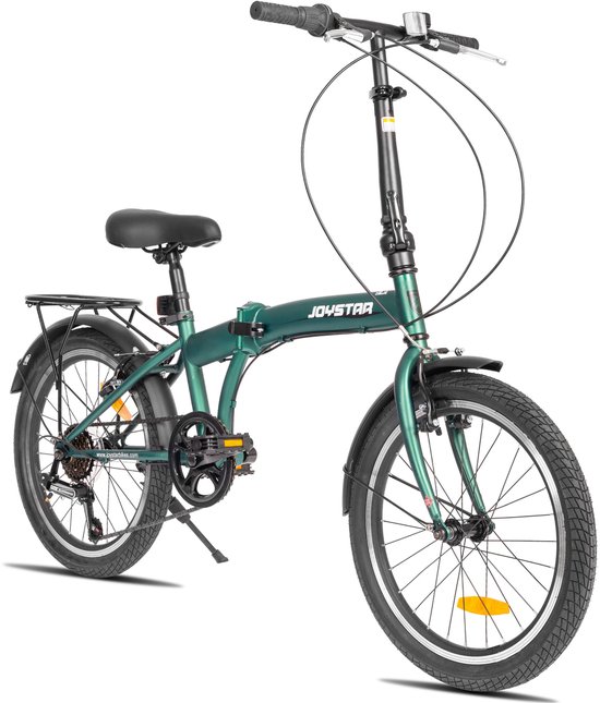 Joystar Vouwfiets - Shimano 6v - 20 inch Plooifiets Folding Bike - V-remmen - Groente - Geschikt voor buitenactiviteiten in de lente van Merkloos