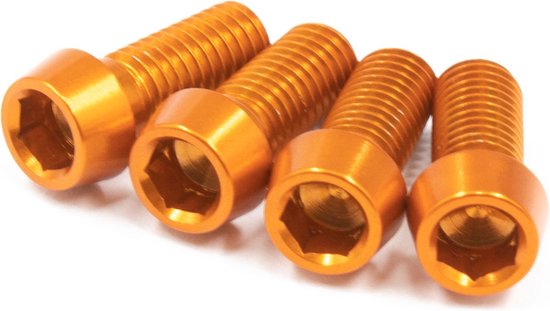JRC-Components Bottle Cage Bolts | 4pcs Orange