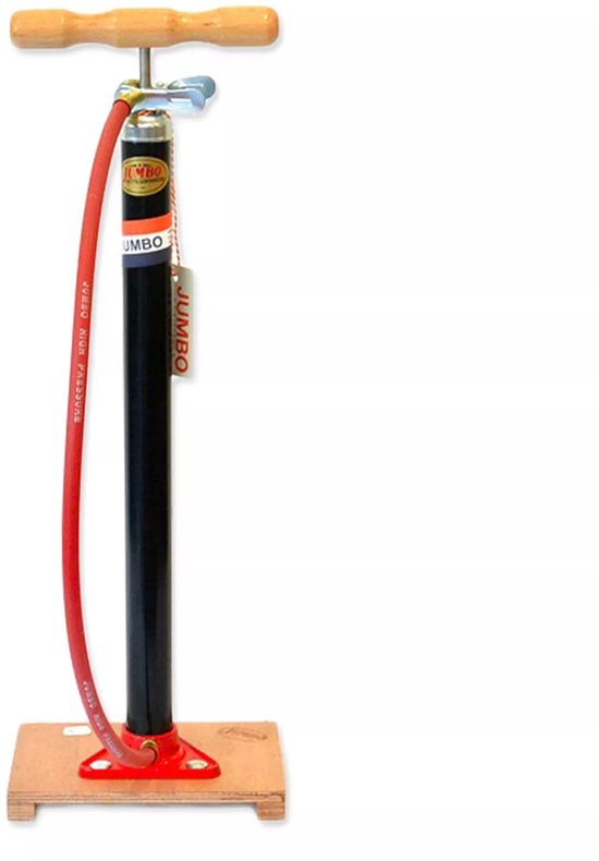 Jumbo Fietspomp Met Houten Plank Zwart 60 Cm