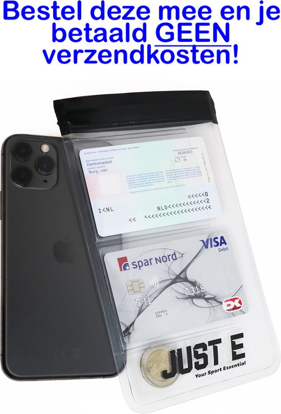Just-E Smartphone Sport Hoesje - Spat Waterdicht Hoesje Telefoon - Wielrennen - Hardlopen van Just-E