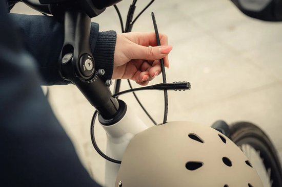 Kabelslot Axa Zipper Code 53cm x 10mm Zwart van Merkloos