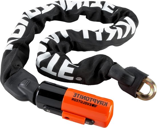 Kabelslot Evolution serie 4 - Geïntegreerde Ketting - Kryptonite - Zwart - 90 cm chain lock van Kryptonite