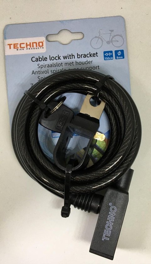 Kabelslot voor fiets  150cm 8mm van AXA