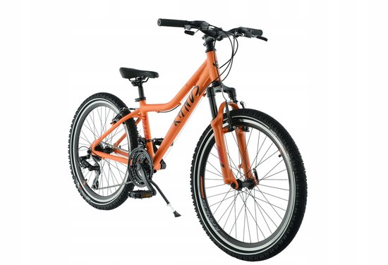 Kands Dragon – Kinderfiets – 24 inch – 18 versnellingen – Shimano – V-brake – 130-165 cm – Oranje – Jongen