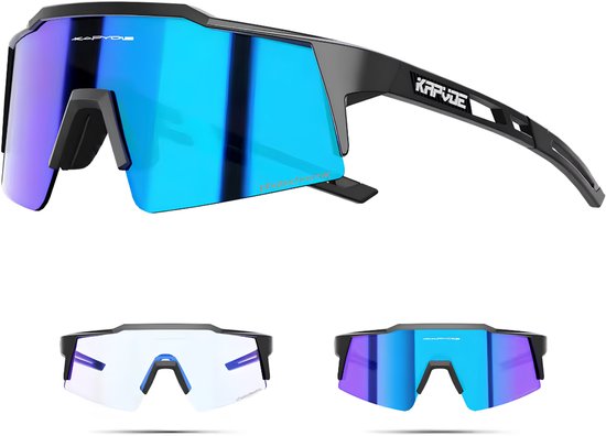KAPVOE Fotochromatisch Sportzonnebril – Meekleurende Lens – UV400 – Wielrennen, Hardlopen, Mountainbiken & Outdoor
