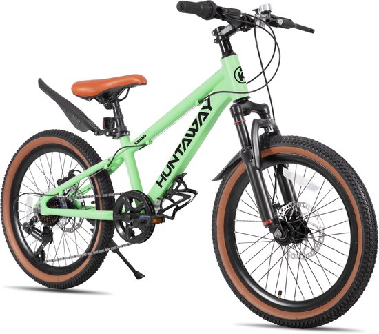 KEANO Huntaway Mountainbike 20 inch - Kinder MTB - 7 Versnellingen - Lichtgewicht Aluminium Frame - Jongens & Meisjes