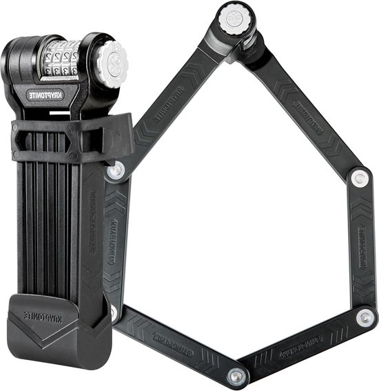 Keeper 585 Combination Folding Lock - zwart - 3 mm x 85 cm - beste prijs van Kryptonite