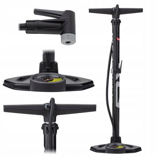 Kellys Switchflow Vloerfietspomp met Drukmeter