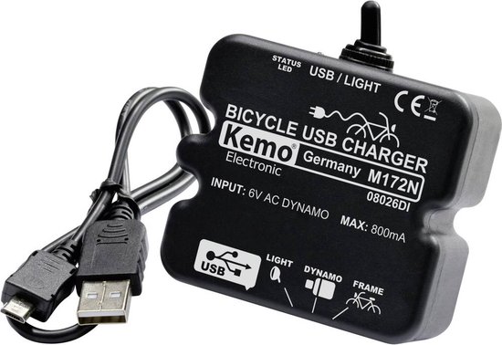 Kemo M-172N - USB Laadregelaar Zwart van Kemo