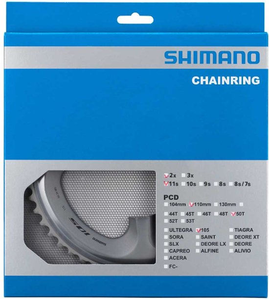 Kettingblad 50T Shimano 105 FC-R7000 - Zilver