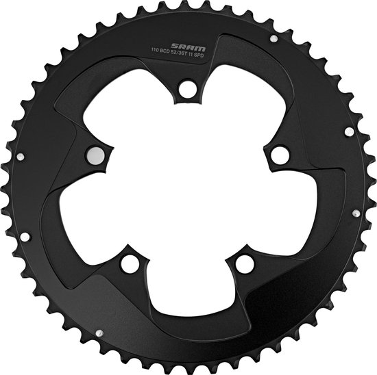 Kettingblad sram 50 tands steek 110 mat zwart redetap - ZWART van Merkloos