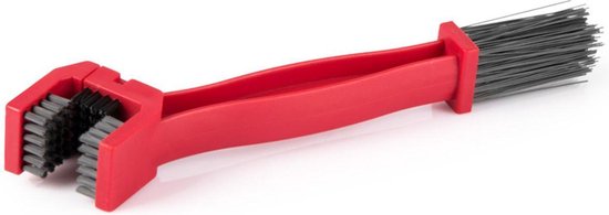 Kettingborstel voor Motorfietsen en Fietsen - Kettingreiniger voor Fiets, Motor, Scooter - Schoonmaakborstel voor ketting - Rood