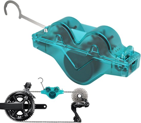Kettingreiniger - Ketting Schoonmaken - Kettingborstel fiets - Ketting en Versnelling Cleaner - Geschikt voor Race Fietsen en Mountainbikes van Merkloos