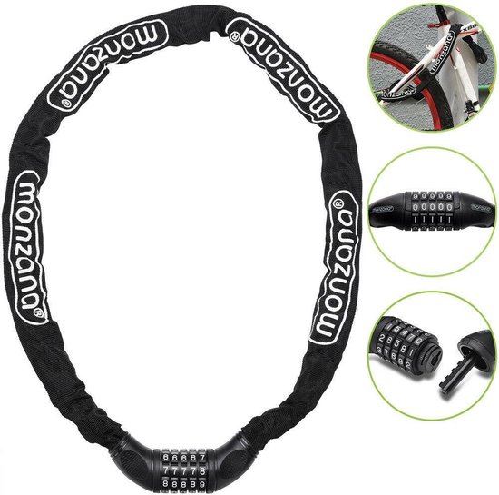 Kettingslot, fietsslot, scooterslot, slot, 120cm van Merkloos