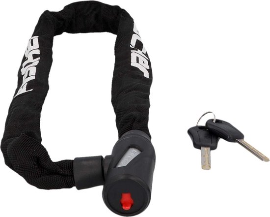 kettingslot met cijfers, diameter: 5 mm, breedte van de ketting: 20 mm, zwart, lengte: 90 cm, effen van HEMA