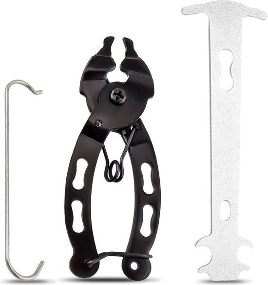 Kettingslot tang - fietsketting splitter - kettingslot tang met kettingmal - kettinghaak kettingtang - 3 stuks - racefiets - mountainbike - sportfietsen - kettingschakelgereedschap van Merkloos
