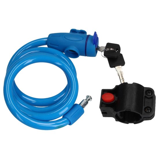 Kettingslot voor de Fiets met Beschermend Omhulsel Blauw – 16x11cm | Bescherming | Fietsslot van Aurelia