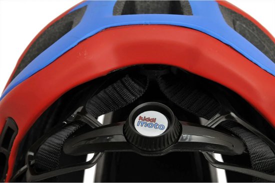Kiddimoto Full Face helm-M-Rood/blauw van KIDDIMOTO