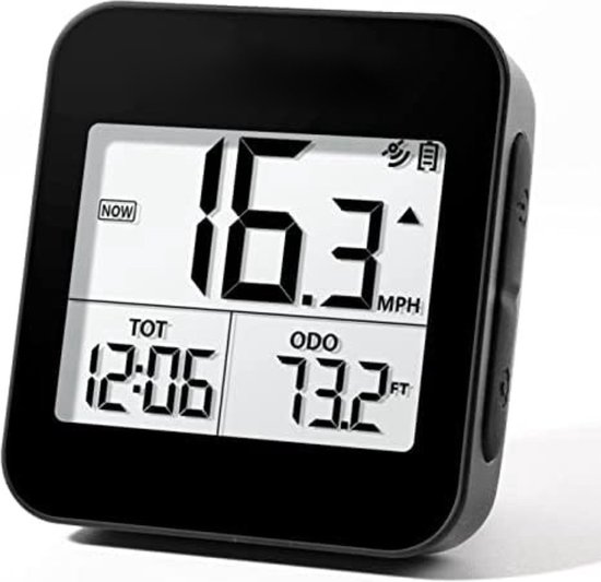 Kilometerteller Fiets - Fietscomputer Draadloos - Snelheidsmeter Fiets - Zwart van Fastfuel