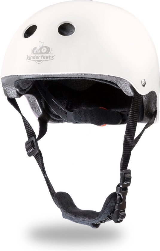 Kinderfeets kinderhelm voor op de fiets / fietshelm voor kinderen - mat wit van Kinder
