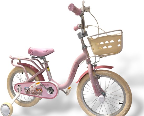 Kinderfiets 16 Inch, Roze Kleur, Meisjesfiets