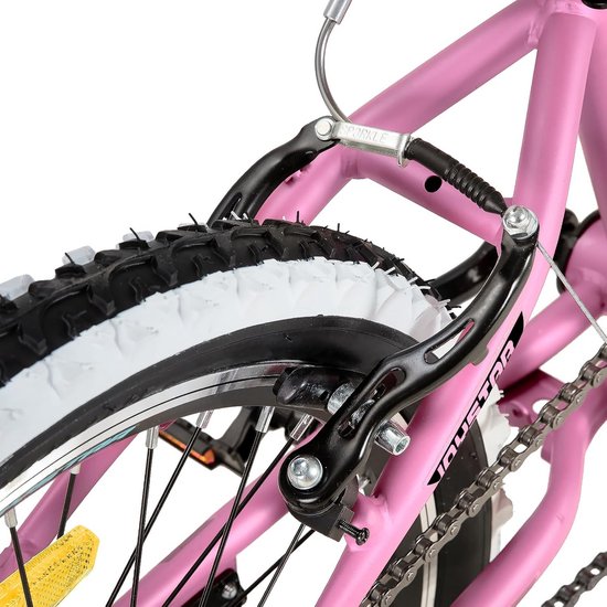 Kinderfiets 20, 24 inch voor jongens en meisjes van 7 tot 12 jaar - hardtail mountainbike met 1 of 7 versnellingen van Merkloos