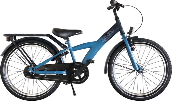 Kinderfiets 20" Kyoso X-Rider met remnaaf - donkerblauw/aqua alleen verkrijgbaar via vakhandel van Merkloos
