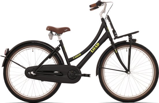 kinderfiets Bike Fun Load  meisjes 24 inch nexus 3 matt zwart van Kinder